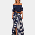 Étiennette | Mediterranean-style blouse and skirt set
