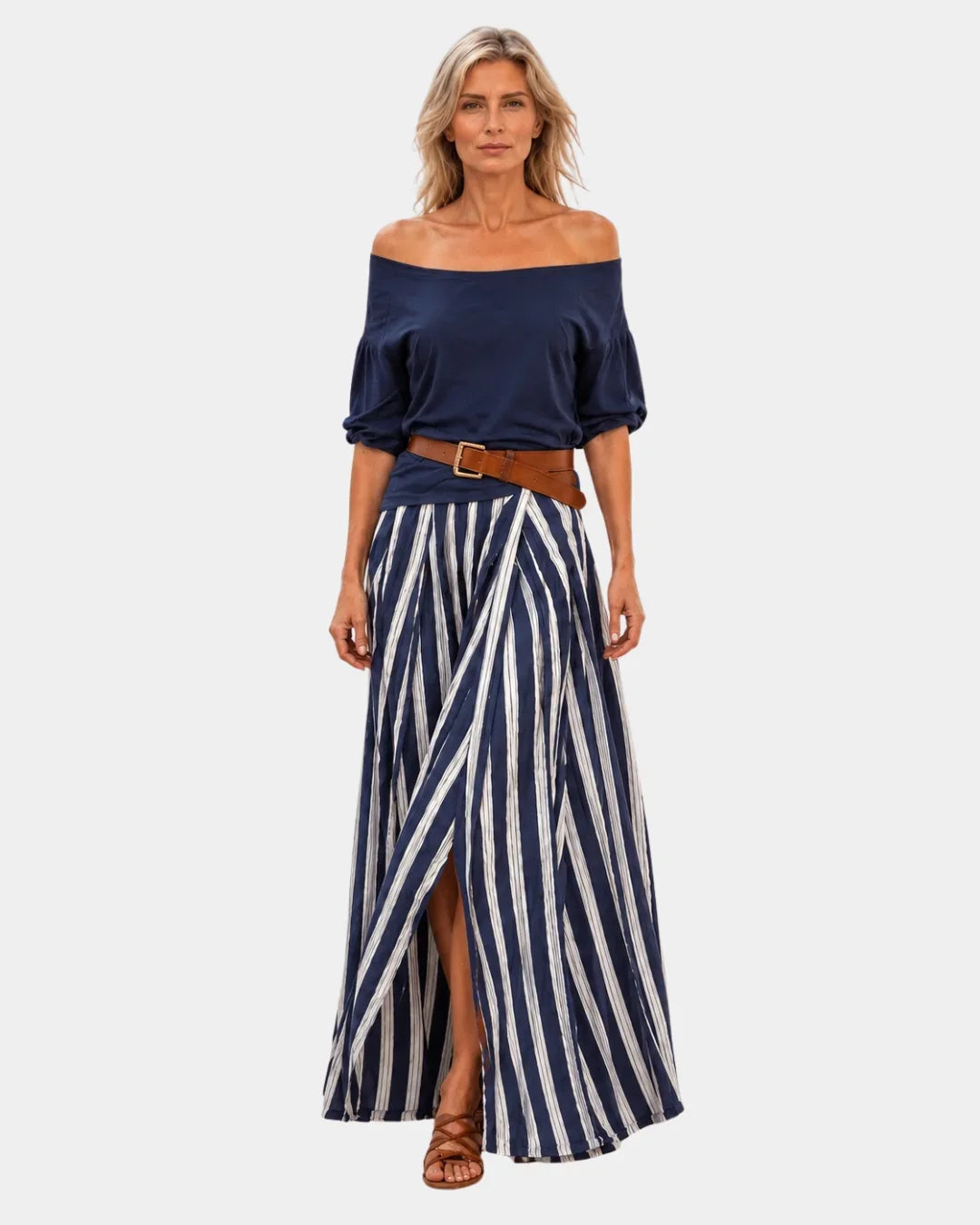 Étiennette | Mediterranean-style blouse and skirt set
