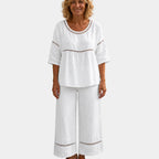 Good | Fresh set with matching blouse and trousers