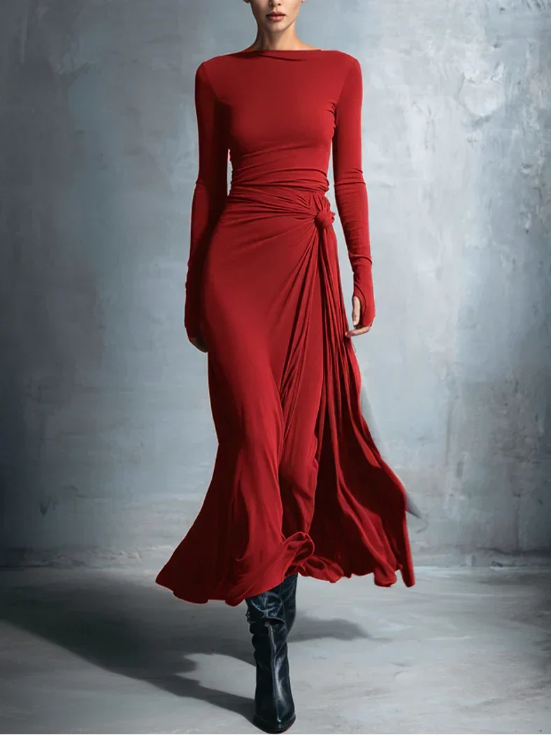 Renee | Draped Maxi Dress