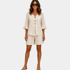 Auberte | Shorts and Blouse Set