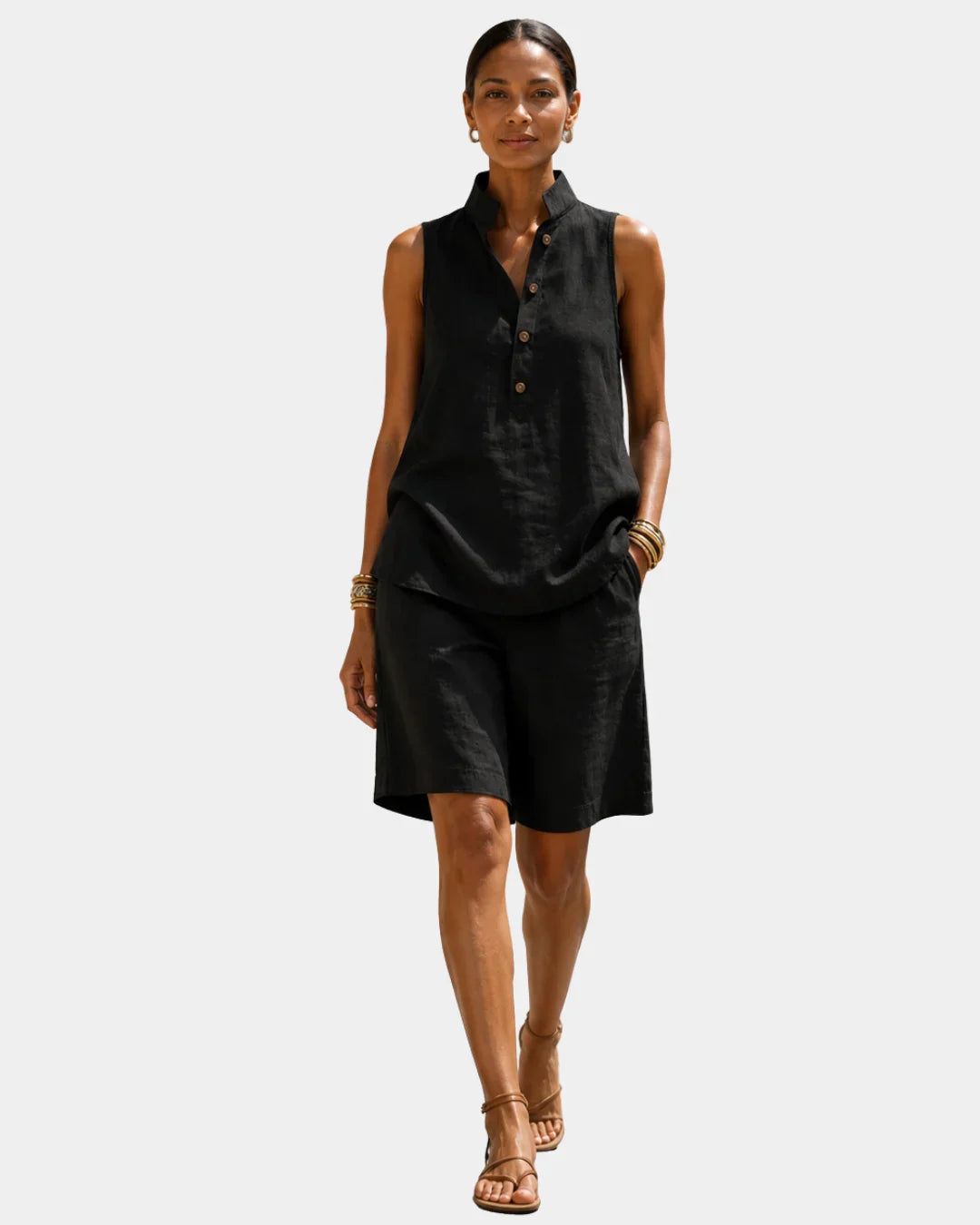 Mélior | Sleeveless Summer Set with Shorts