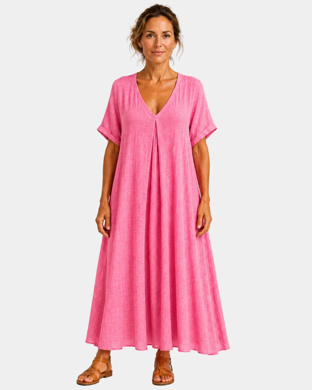 Basin | Lightweight maxi dress with a V-neck