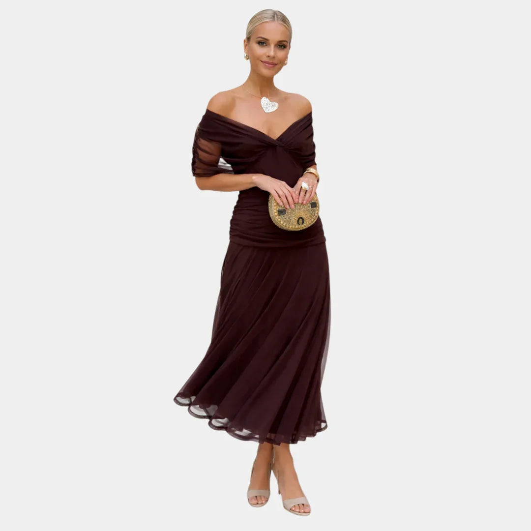 Nina | Floral V-Neck Maxi Dress
