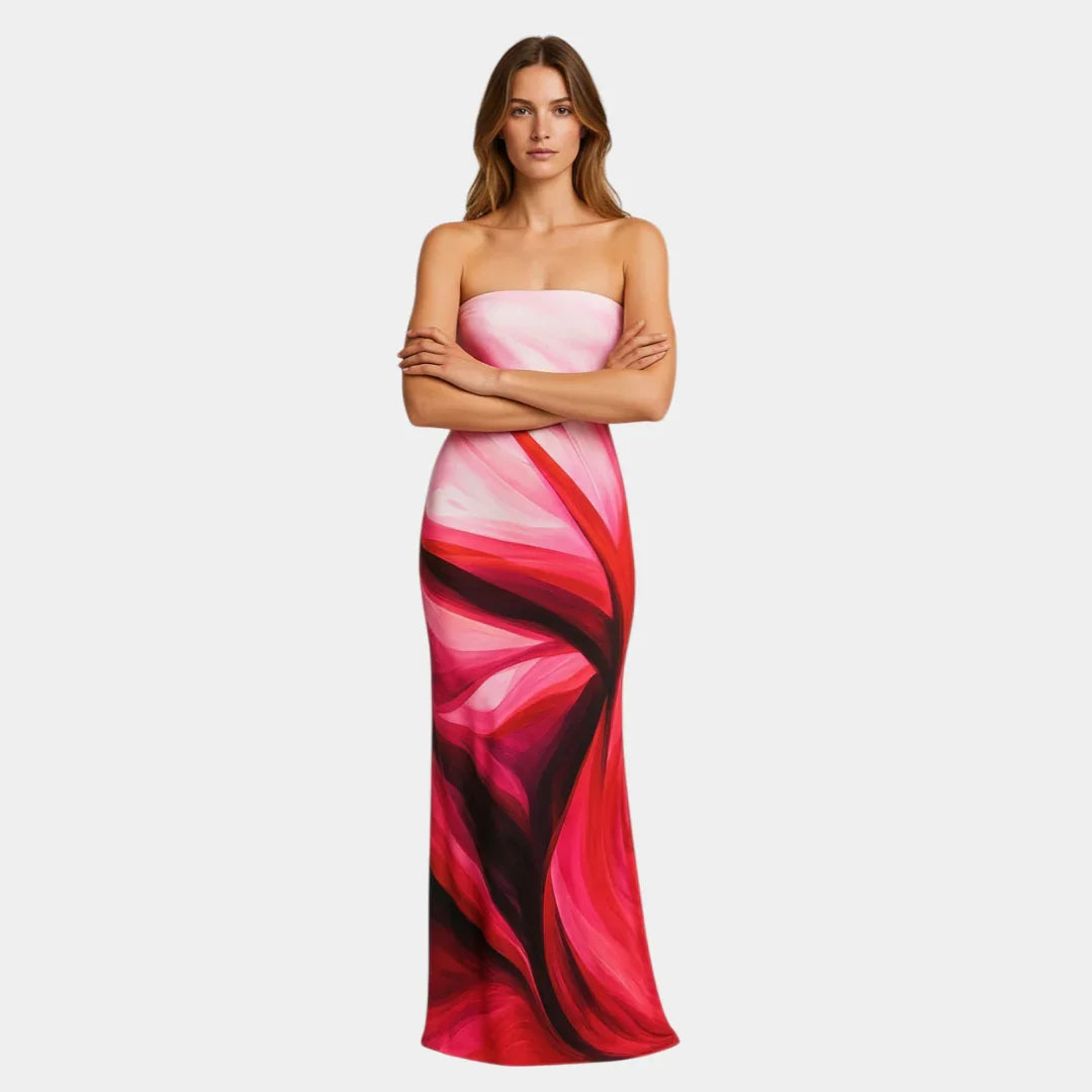 Pascale | Minimalist fitted maxi dress