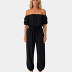 Brunissonne | Sleeveless Off-the-Shoulder Jumpsuit