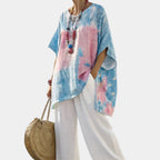 Valentina | Comfortable Essential Top and Striped Trousers