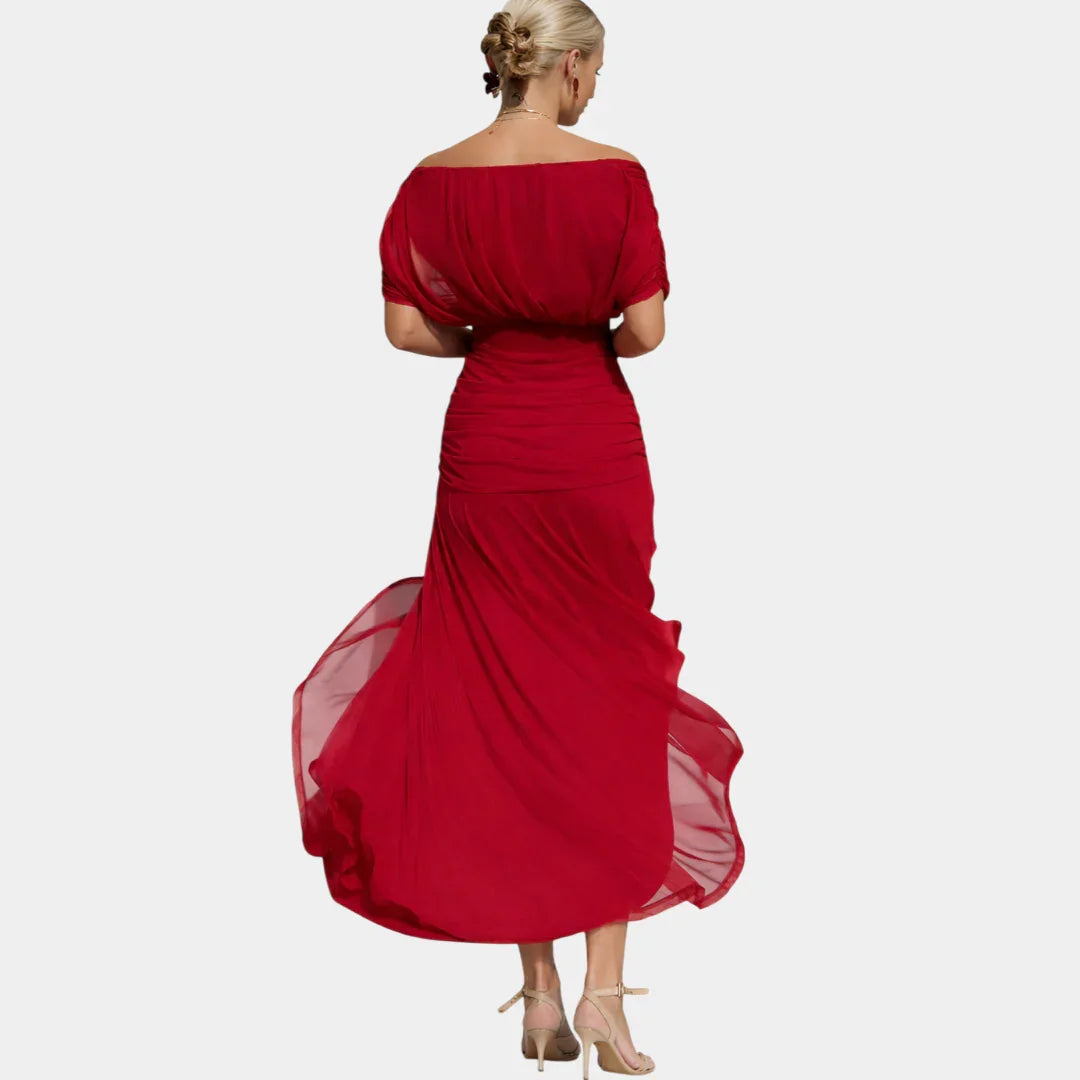 Nina | Floral V-Neck Maxi Dress