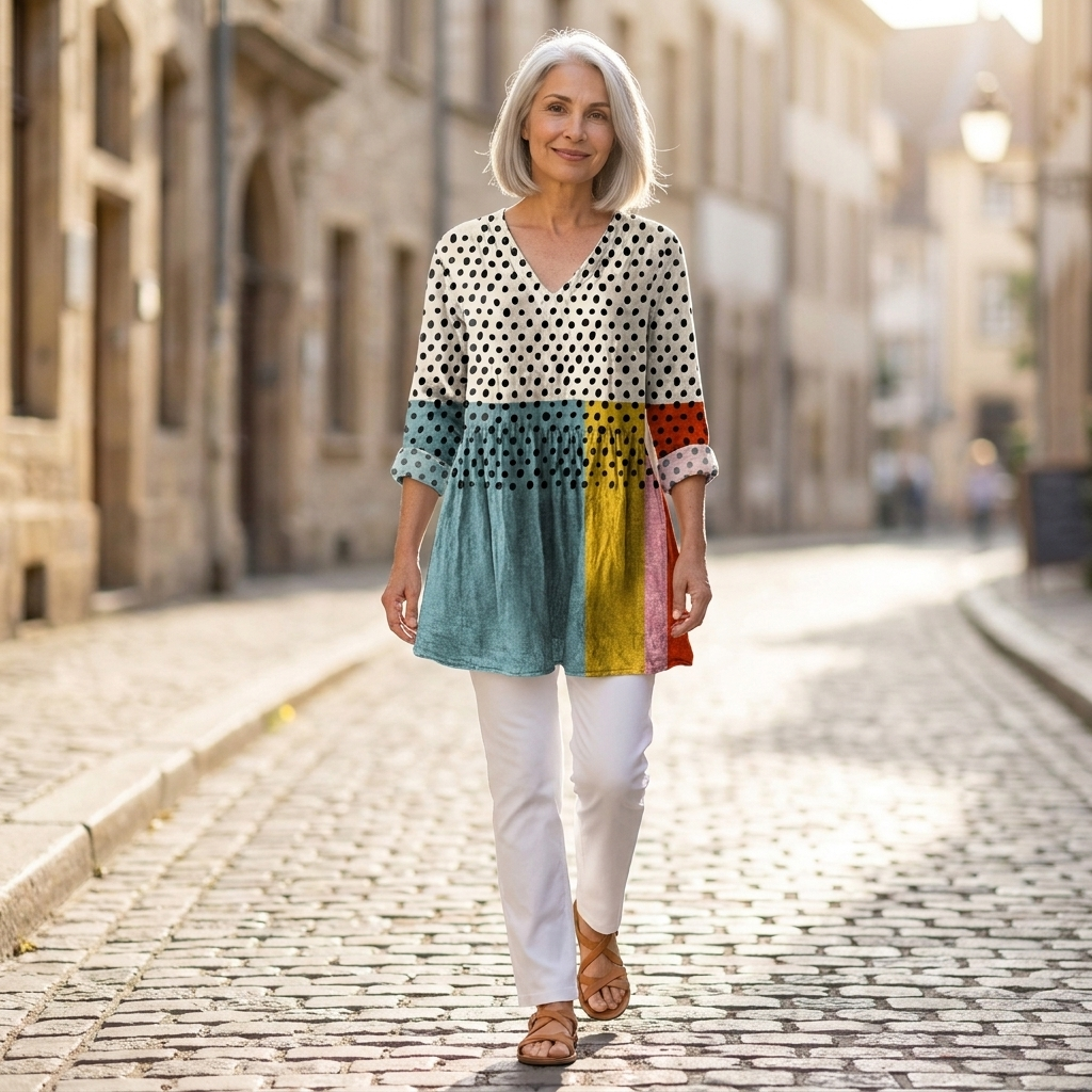 Nola | Long Printed Blouse