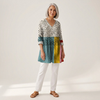Nola | Long Printed Blouse