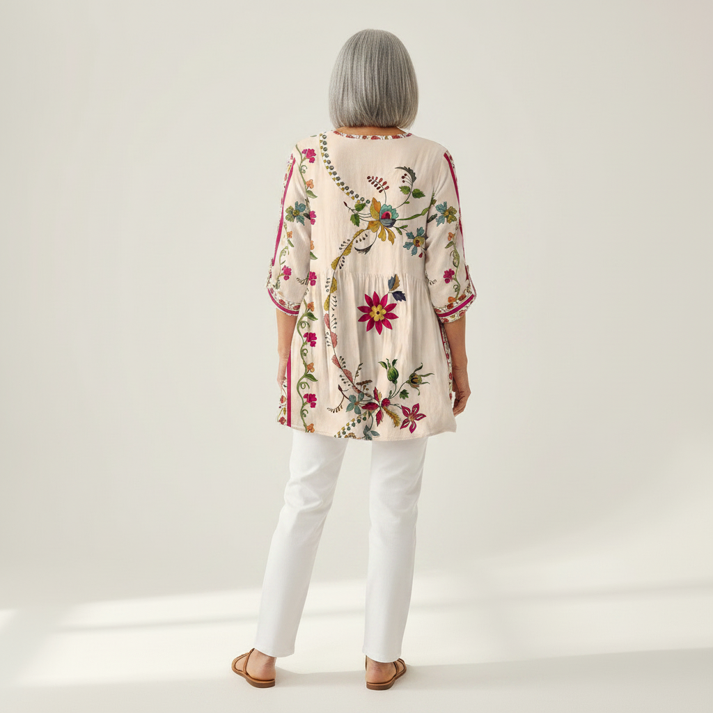 Aria | Long Printed Blouse