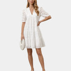 Garance | Embroidered Mini Dress