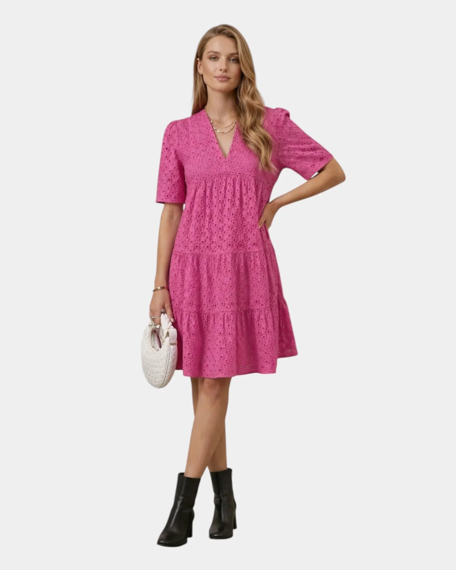 Garance | Embroidered Mini Dress