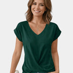 Patricia | V-neck top with tummy control effect