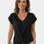 Patricia | V-neck top with tummy control effect