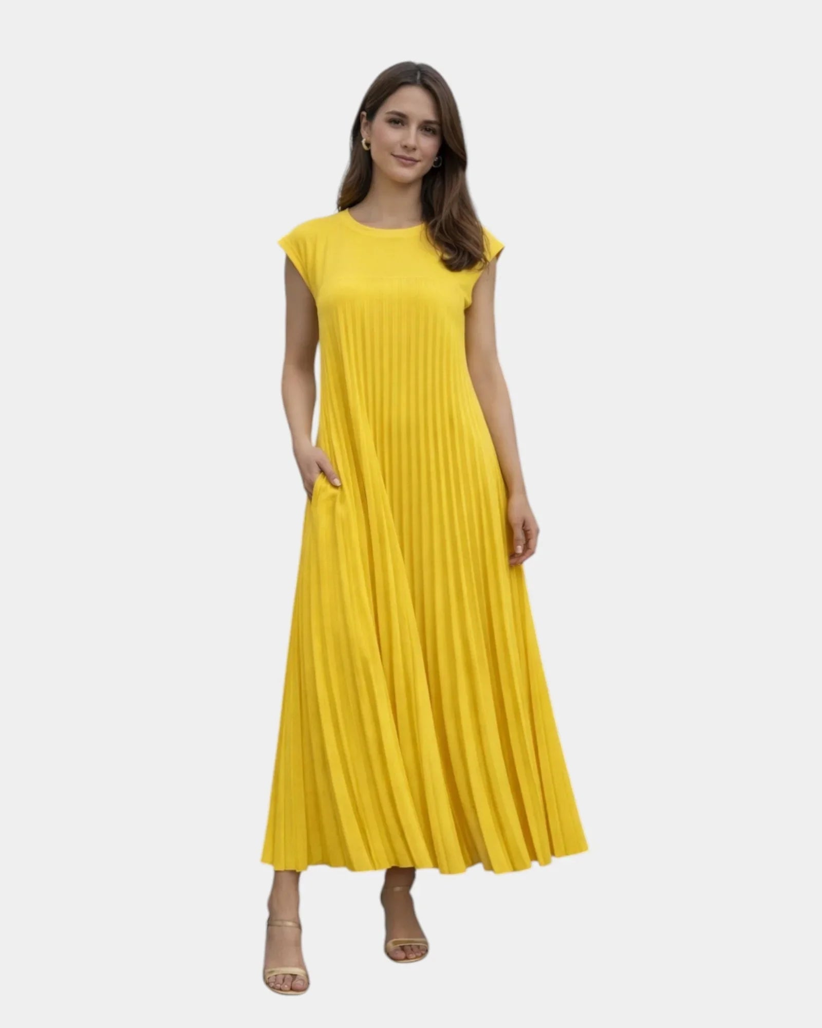 Marianne | Pleated Midi Dress
