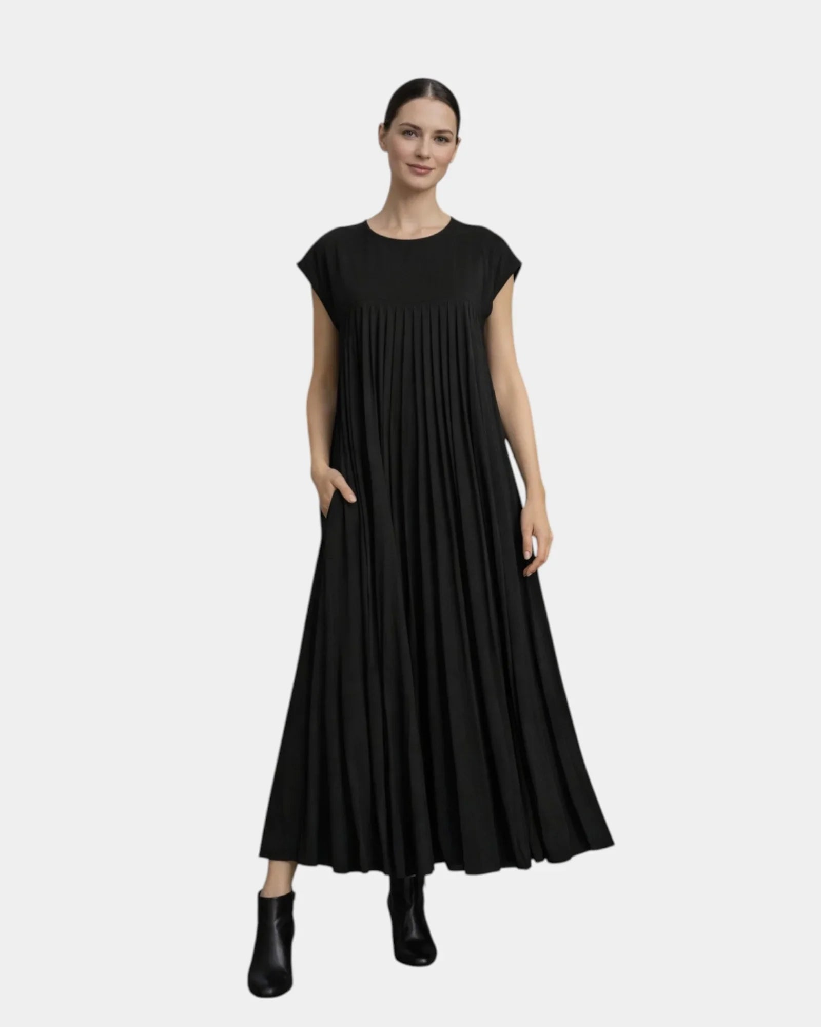 Marianne | Pleated Midi Dress