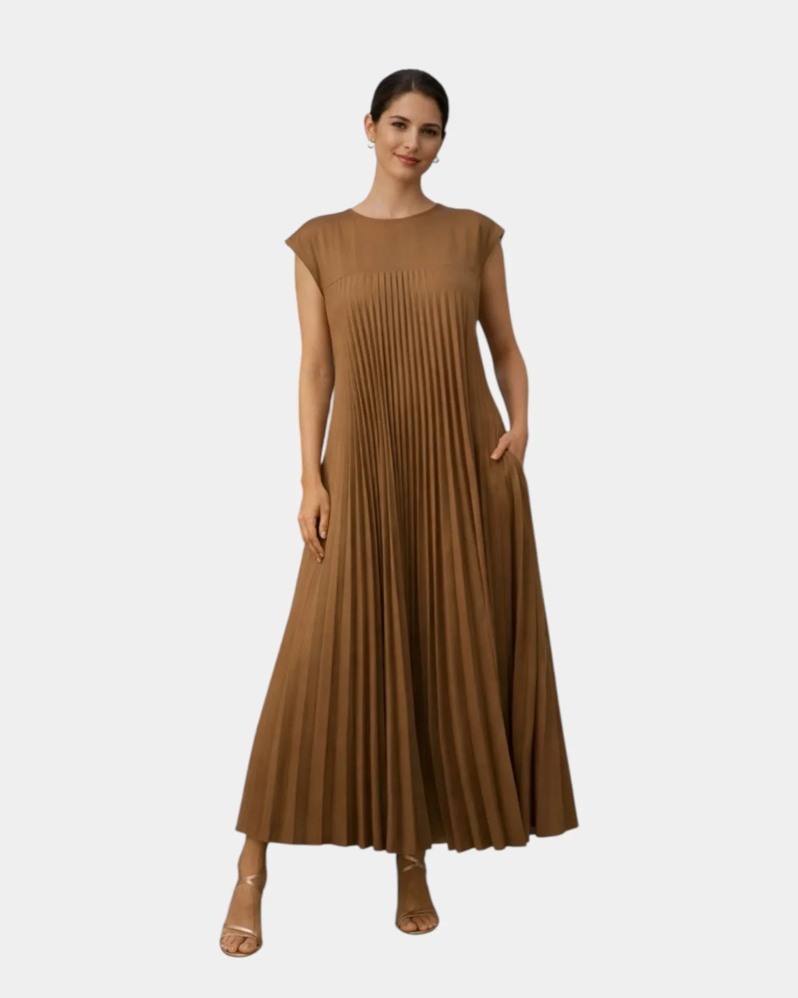 Marianne | Pleated Midi Dress