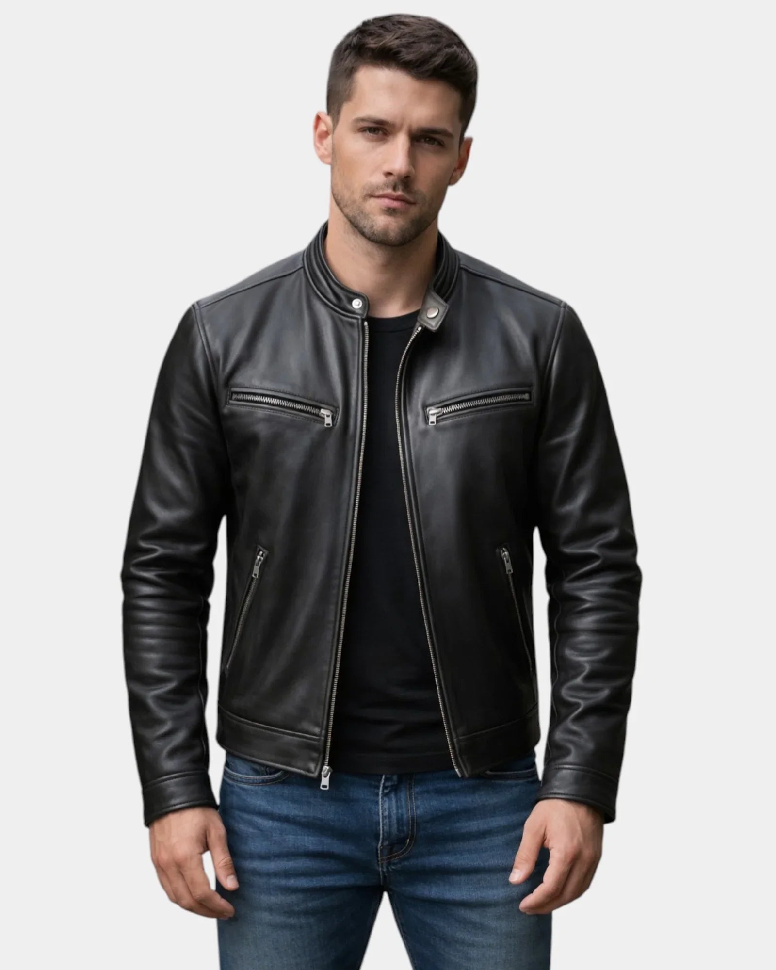 Bastien | Vintage Faux Leather Jacket