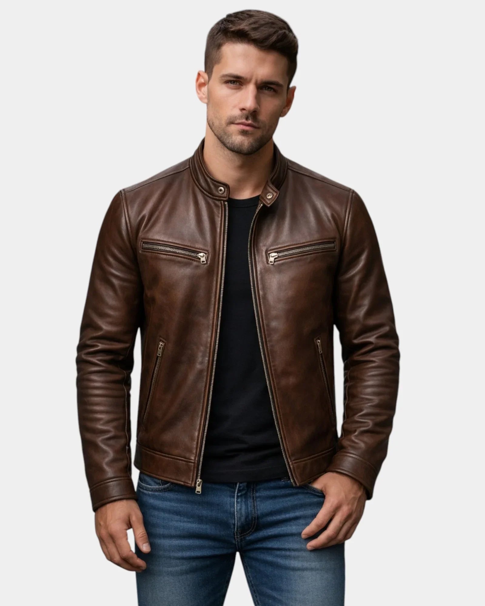 Bastien | Vintage Faux Leather Jacket