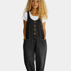 Lorena | Vintage washed cotton denim overalls