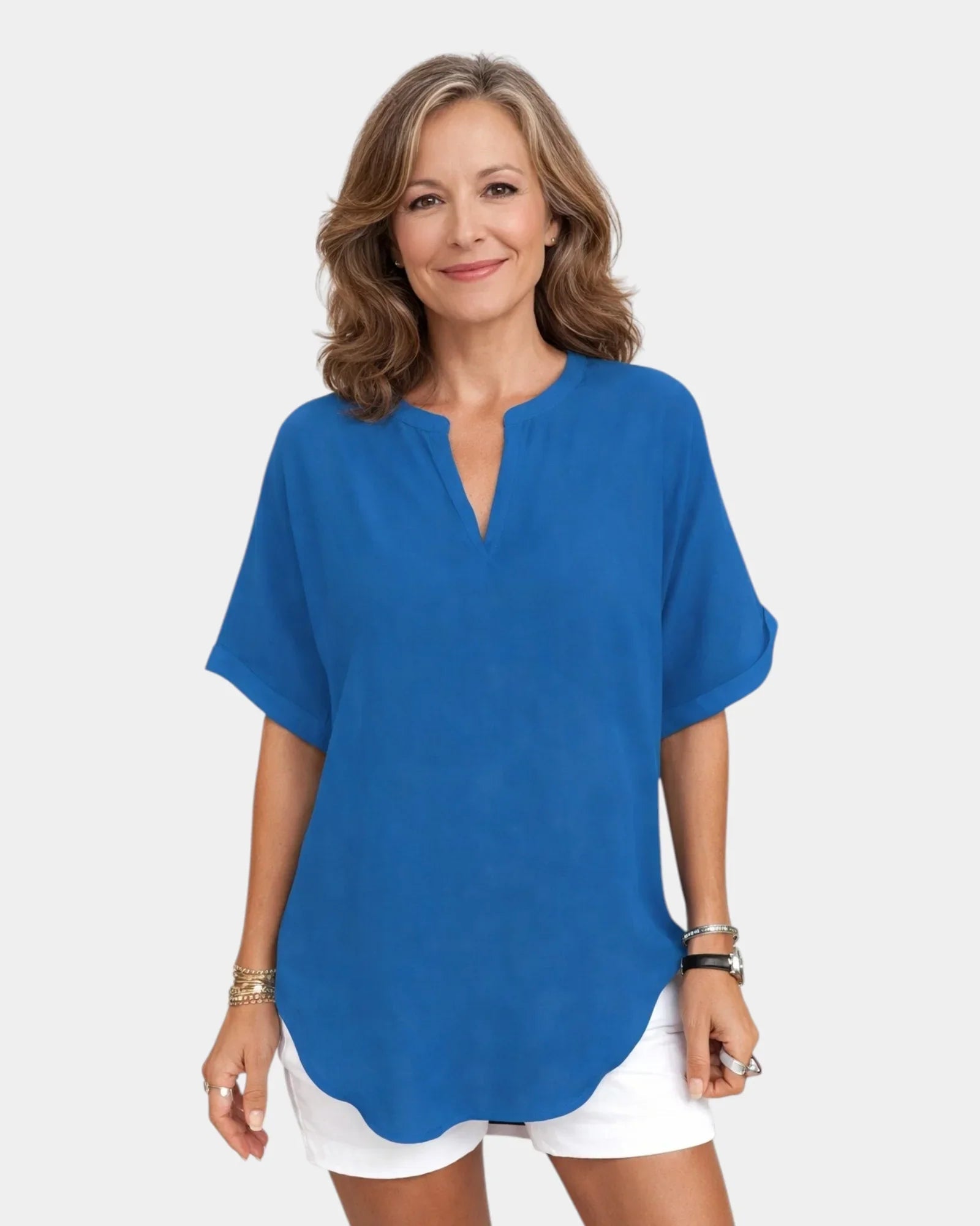 Dóris | Lightweight V-neck top