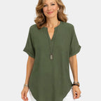 Dóris | Lightweight V-neck top