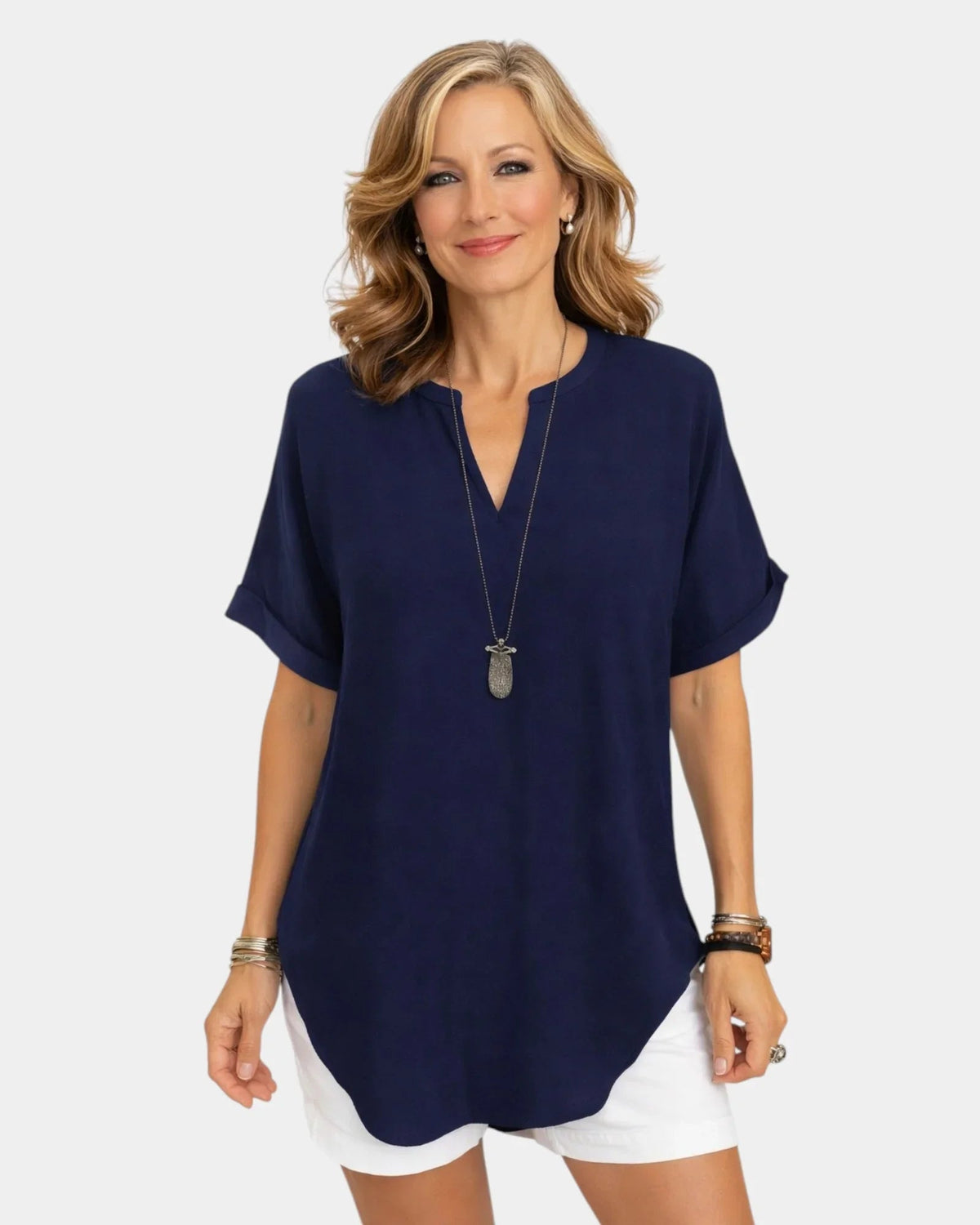 Dóris | Lightweight V-neck top