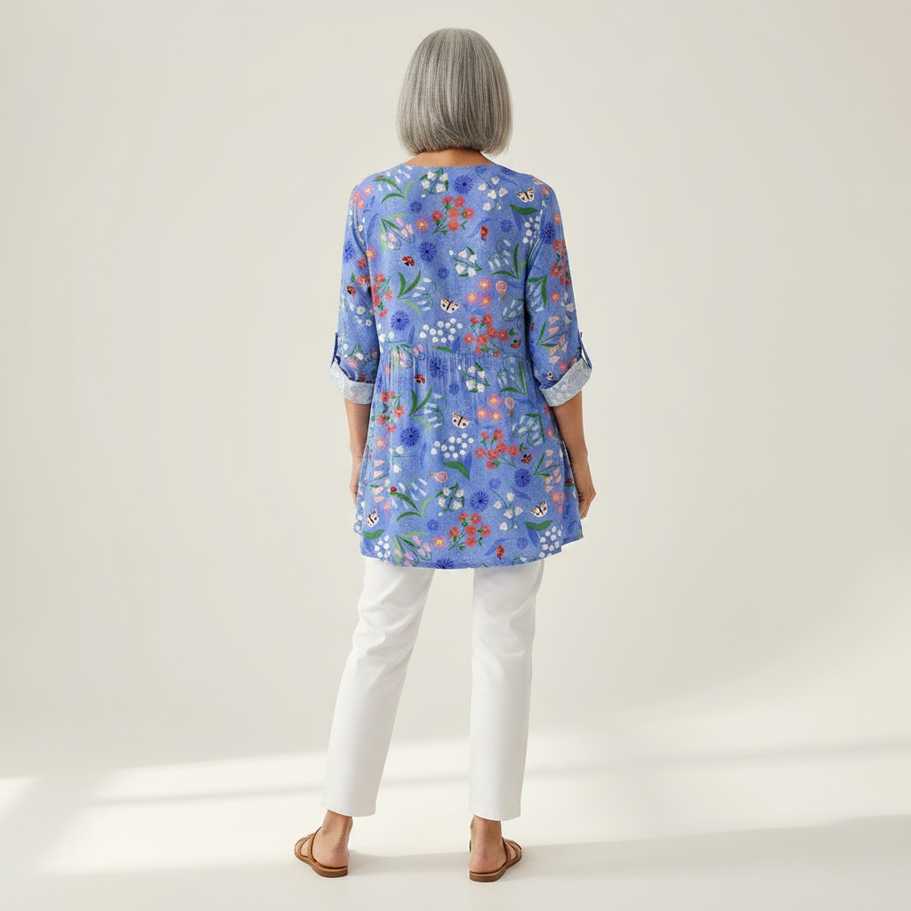 Amelie | Long Printed Blouse