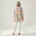 Noelle | Long Printed Blouse