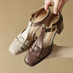 Belliora | Women's Square-Toe T-Bar Sandals