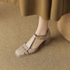 Belliora | Women's Square-Toe T-Bar Sandals