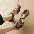 Belliora | Women's Square-Toe T-Bar Sandals