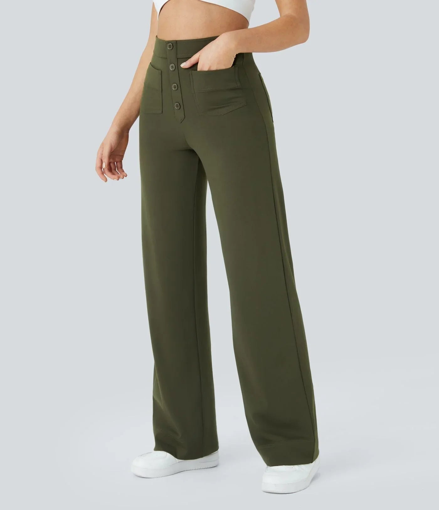 Jade | Comfortable Elastic Waist Trousers