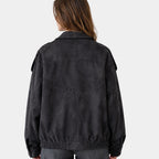 Aurésia | Veste oversize en suédine synthétique