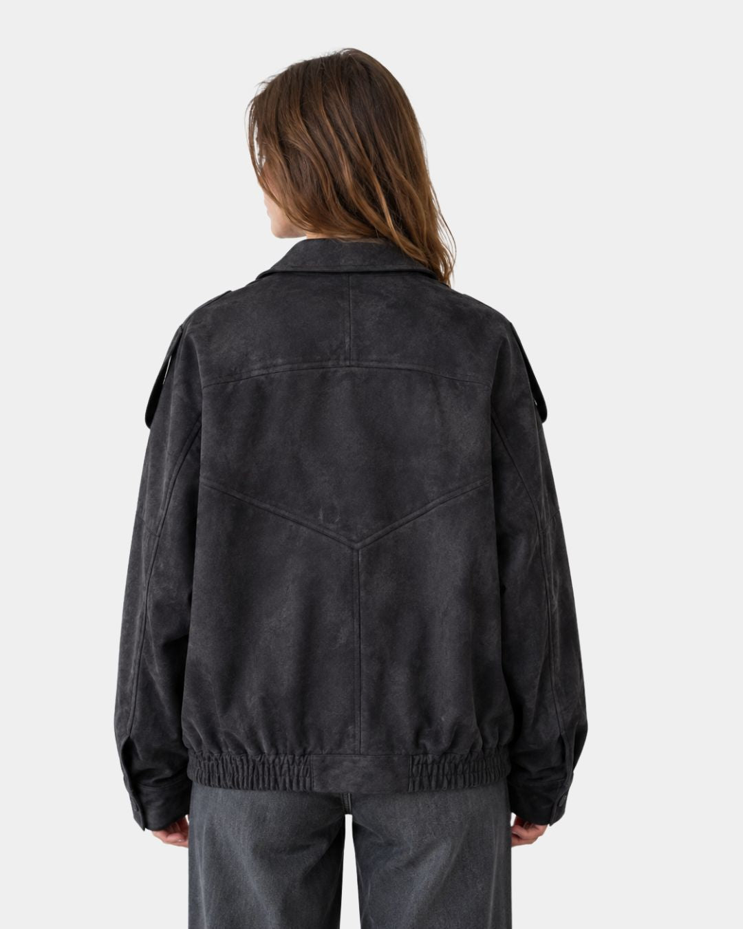 Aurésia | Veste oversize en suédine synthétique