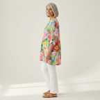 Ayra | Long Printed Blouse