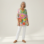 Ayra | Long Printed Blouse