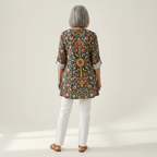 Liora | Long Printed Blouse