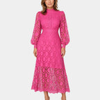 Yvette | Delicate Lace Midi Dress
