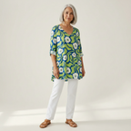 Talia | Long Printed Blouse