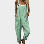 Clémence | Bright Pastel Bohemian Floral Jumpsuit
