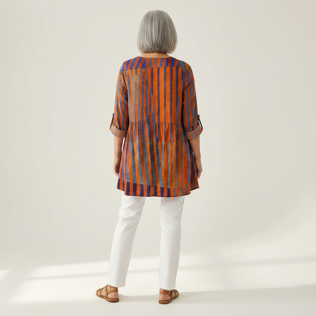 Elowen | Long Printed Blouse
