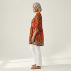 Kaia | Long Printed Blouse
