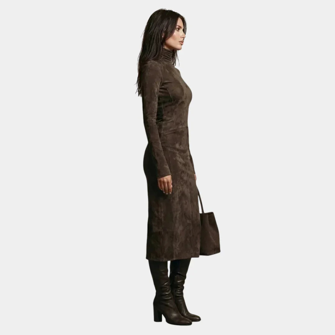 Sara | Velvet Midi Dress