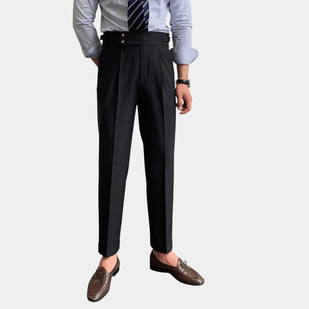 Edward | Elegant High-Waisted Trousers