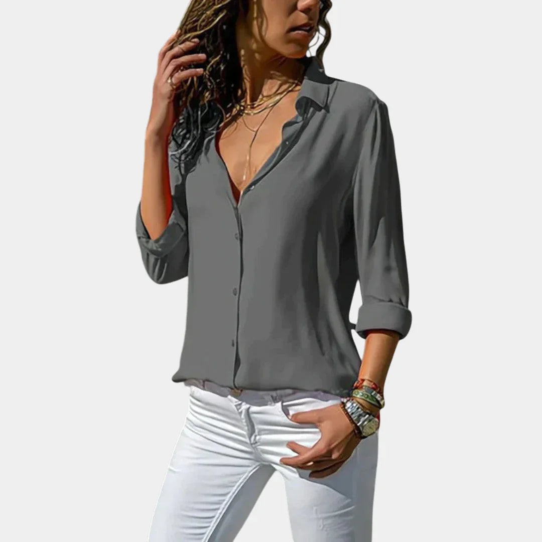 Valeria | Classic Button-Down Blouse