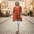 Kaia | Long Printed Blouse