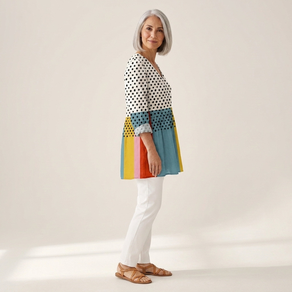 Nola | Long Printed Blouse
