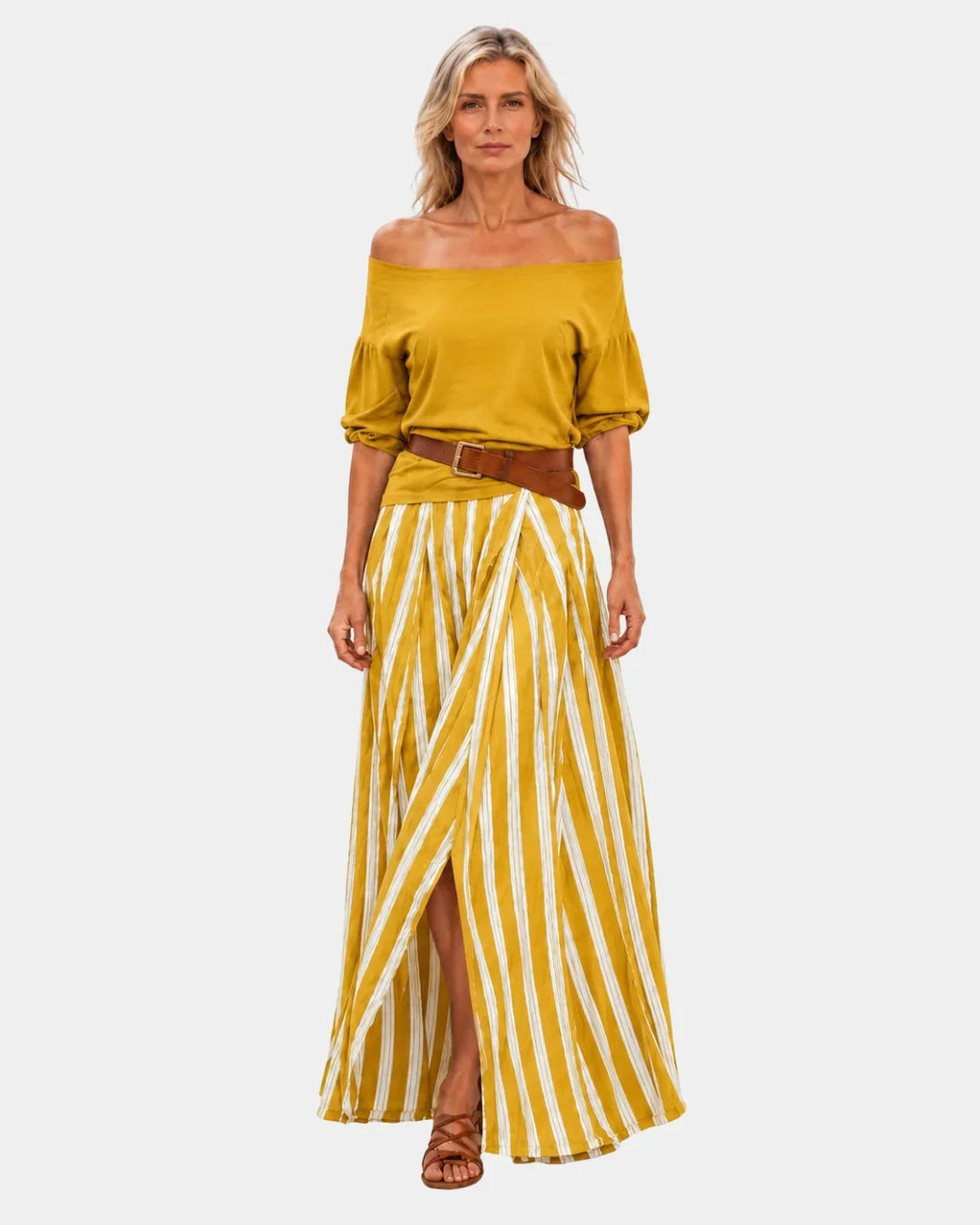 Étiennette | Mediterranean-style blouse and skirt set